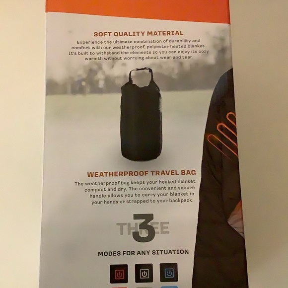 Avalanche Unisex Warming Hooded Wrap With USB Plug, New In Box - Picture 6 of 8